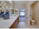 Bathroom with double sinks and a view of the bedroom at 2571 Jada Dr, Henderson, NV 89044