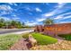 Inviting entrance to the Solera community with manicured landscaping and a prominent sign at 2571 Jada Dr, Henderson, NV 89044