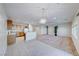 Kitchen with light wood cabinets and an island counter at 2571 Jada Dr, Henderson, NV 89044