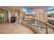 Private balcony with glass railings, offering stunning sunset views over the city at 2857 Paradise Rd # 1901, Las Vegas, NV 89109