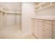 Spacious walk-in closet with ample shelving and drawers at 2857 Paradise Rd # 1901, Las Vegas, NV 89109