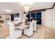 Sophisticated dining room featuring city views at night at 2857 Paradise Rd # 1901, Las Vegas, NV 89109