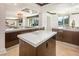 Sleek kitchen with modern cabinetry and a large island at 2857 Paradise Rd # 1901, Las Vegas, NV 89109