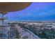 Enjoy breathtaking panoramic city views from this expansive balcony at 3111 Bel Air Dr # 18F, Las Vegas, NV 89109