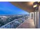 Spacious balcony with panoramic city views at 3111 Bel Air Dr # 18F, Las Vegas, NV 89109