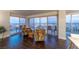 Living area with two armchairs and city views at 3111 Bel Air Dr # 18F, Las Vegas, NV 89109