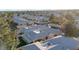 Aerial view of house, showing backyard and surrounding neighborhood at 348 Wild Plum Ln, Las Vegas, NV 89107