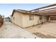 Partial view of backyard with pergola and patio at 3701 Guinevere Ave, Las Vegas, NV 89110