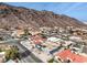 Aerial view of the home's setting within its neighborhood at 505 Ville Dr, Boulder City, NV 89005