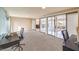 Spacious home office with scenic view and two work stations at 505 Ville Dr, Boulder City, NV 89005