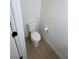 Updated bathroom with white toilet and flooring at 5933 Vegas Dr, Las Vegas, NV 89108