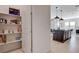 Well-stocked pantry with ample shelving for storage at 9016 Skye Canyon Ranch St, Las Vegas, NV 89166