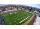 Aerial view of Green Valley High School football field, track, and surrounding neighborhood at 1411 Bareback Ct, Henderson, NV 89014