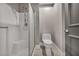 Clean bathroom with shower and toilet at 220 E Flamingo Rd # 426, Las Vegas, NV 89169