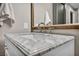 Elegant bathroom vanity with a marble countertop and modern sink at 220 E Flamingo Rd # 426, Las Vegas, NV 89169