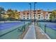 Two tennis courts with building in the background at 220 E Flamingo Rd # 426, Las Vegas, NV 89169