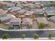 Aerial view of a residential neighborhood with houses and streets at 2432 Mesa Wind Ave, North Las Vegas, NV 89030