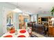 Open floor plan with kitchen, breakfast nook, and living room at 2563 Collinsville Dr, Henderson, NV 89052