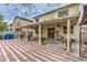 Large backyard with patio, pergola, and striped brick paving at 2671 Colina Bella Ct, Las Vegas, NV 89142