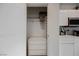 Well-organized closet with hanging rods and shelving at 29 Montelago Blvd # 337, Henderson, NV 89011