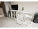 Small dining area with folding table and chairs at 29 Montelago Blvd # 337, Henderson, NV 89011