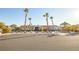 Single story home with desert landscaping and palm trees in front yard at 321 E Middleton Dr, Henderson, NV 89015