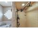 Tiled shower with modern fixtures at 321 E Middleton Dr, Henderson, NV 89015