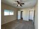 Carpeted bedroom with ceiling fan, closet and ensuite access at 3550 Bay Sands Dr # 3081, Laughlin, NV 89029