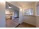 Dining area with wood floors and large windows at 5040 Spencer St # D, Las Vegas, NV 89119