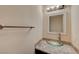 Modern bathroom with glass sink, granite countertop, and updated fixtures at 5040 Sublight Ave, Las Vegas, NV 89108