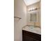 Updated bathroom with glass sink and granite countertop at 5040 Sublight Ave, Las Vegas, NV 89108