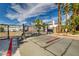 Gated community entrance with security access at 5040 Sublight Ave, Las Vegas, NV 89108