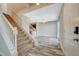 Bright and airy staircase with white railings at 5040 Sublight Ave, Las Vegas, NV 89108