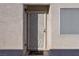 Front door entrance with security door and welcome mat at 5916 Naperville St, Las Vegas, NV 89130