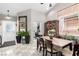 Dining area with a wood hutch and tile flooring at 6442 Cedar Breaks Ave, Las Vegas, NV 89156