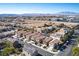 Aerial view of home and surrounding neighborhood at 8736 Summoners Ct, Las Vegas, NV 89139