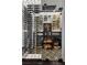 Close up of custom glass enclosed wine cellar with bottle racks and display shelves at 10000 Cresent Mesa Ln, Las Vegas, NV 89145