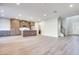 Open concept kitchen with island and modern cabinets at 11904 Vector Ray Ave, Las Vegas, NV 89138