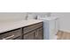 Convenient laundry room with washer, dryer and utility sink at 1225 Crimson Sunbird St, North Las Vegas, NV 89084