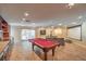 Entertaining game room with a pool table, wet bar, and a large movie screen at 1420 S 8Th St, Las Vegas, NV 89104