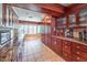 Custom kitchen with cherry wood cabinets, granite counters, and lots of storage space at 1420 S 8Th St, Las Vegas, NV 89104