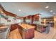 Gourmet kitchen with stainless steel appliances, island with butcher block, and cherry wood cabinetry at 1420 S 8Th St, Las Vegas, NV 89104