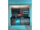 Compact kitchenette with microwave, sink, and mini-fridge at 145 E Harmon Ave # 2306, Las Vegas, NV 89109