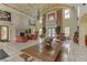 Spacious community lobby with fireplace and large windows at 19 Via Visione # 204, Henderson, NV 89011
