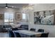 Dining room with stylish chandelier and open-concept living space at 4269 Solace St # 0, Las Vegas, NV 89135