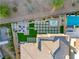 Landscaped backyard oasis with pool and spa at 5219 Iron River Ct, Las Vegas, NV 89135