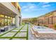 Luxury backyard with hot tub, patio, and artificial turf at 5219 Iron River Ct, Las Vegas, NV 89135