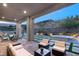 Extended patio with comfortable seating and views at 5219 Iron River Ct, Las Vegas, NV 89135