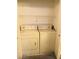 Stackable washer and dryer in closet at 5751 E Hacienda Ave # 118, Las Vegas, NV 89122