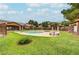 Relaxing community pool area with seating at 5751 E Hacienda Ave # 118, Las Vegas, NV 89122